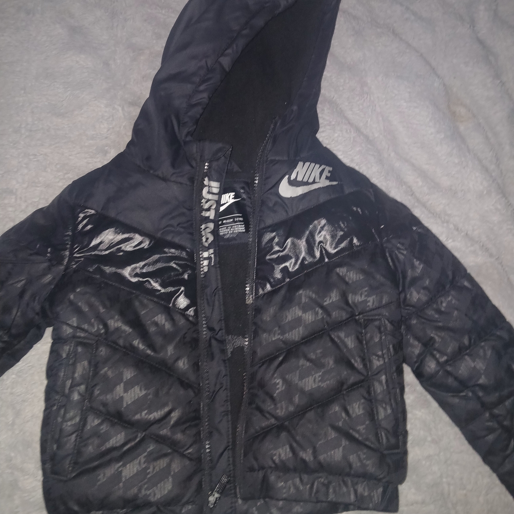 Nike Kids Charcoal Puffer Jacket